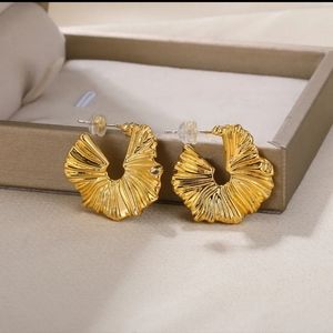 Gold toned Boho Hoop Earrings